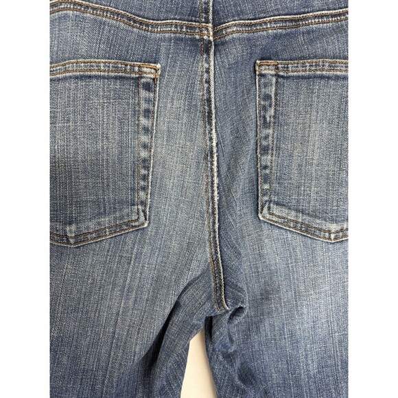 Eileen Fisher Jeans Womens 8 Blue Straight Leg Cotton Stretch Medium Wash Denim - Picture 3 of 8